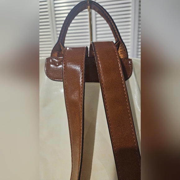 CLUCHI Greene Leather BackpackPurse For Commuting | Oil Wax In Cream/brown. NWOT - Picture 13 of 14